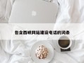 琼中包含西峡网站建设电话的词条